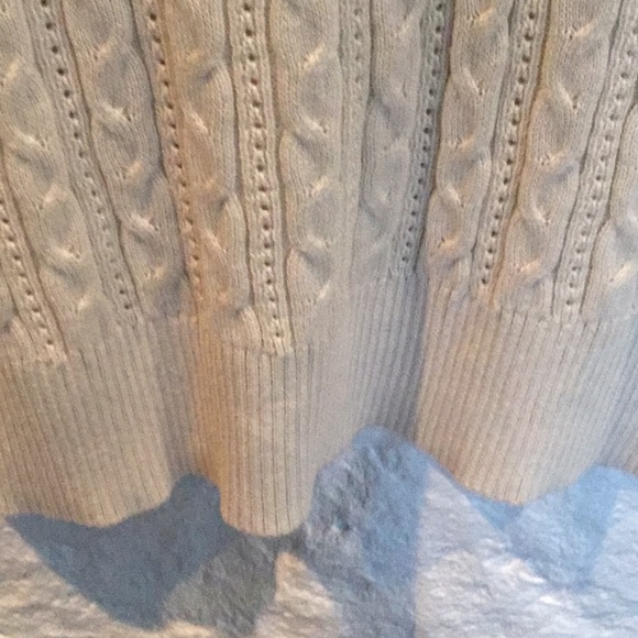 New Ann Taylor Knit Cream 3/4 Sleeved Top - Picture 5 of 6